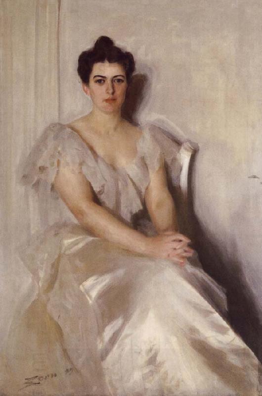 Anders Zorn Mrs Frances Cleveland China oil painting art